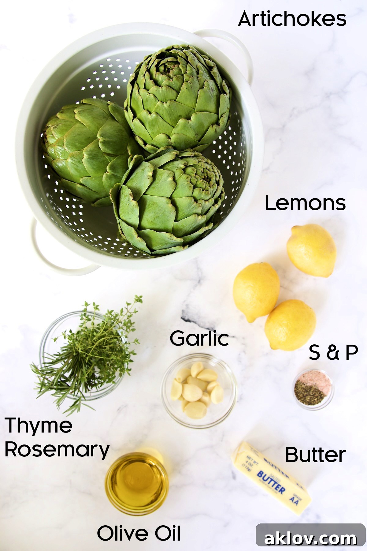 Buttery Garlic Roasted Artichokes 4 Ingredients for Roasted Artichokes with Garlic Butter.