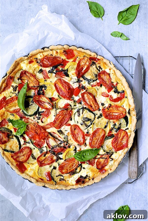 Provençal Vegetable and Goat Cheese Tart