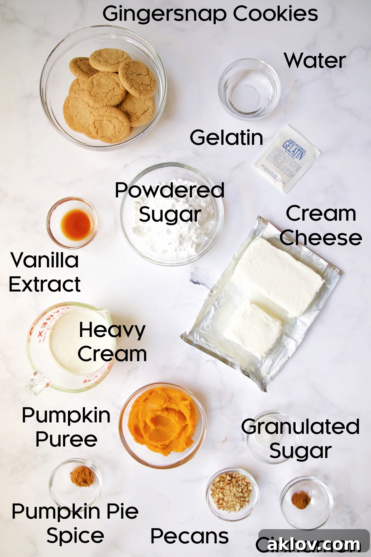 No-Bake Fall Pumpkin Cheesecake Bites 4 Ingredients for Easy Mini No-Bake Pumpkin Cheesecakes in glass bowls, neatly arranged.