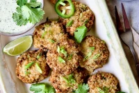Vibrant Thai Green Curry Shrimp Fritters