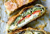 Savory Italian Vegetable Strudel with Roasted Vegetables
